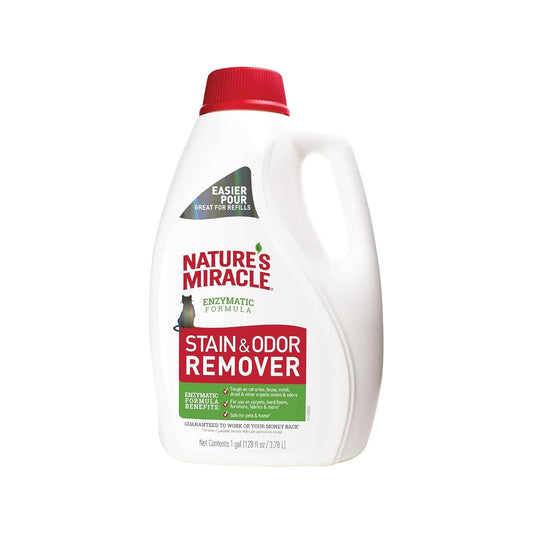 Nature's Miracle Eliminador manchas y olores para gato, uso diario 3.78 L