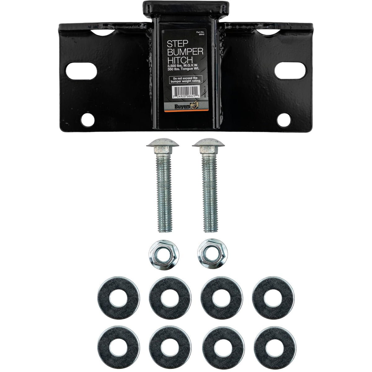 Buyers Products Enganche de Parachoques SBH2 (con Apertura del Receptor de 2 Pulgadas)