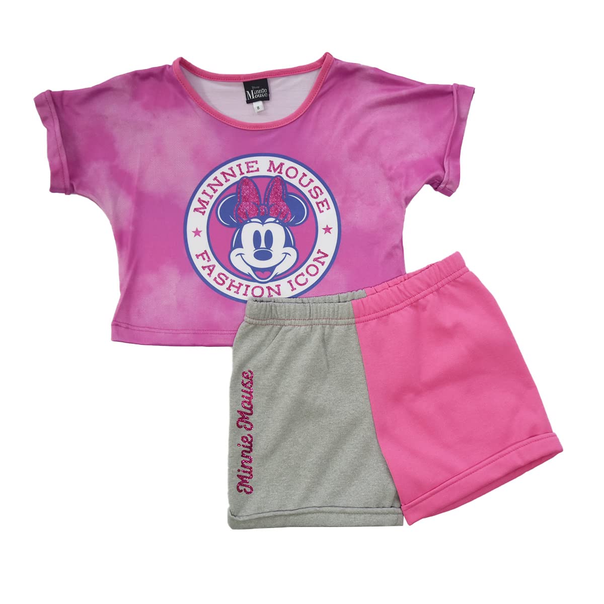 Conjunto Playera/Short Manga Corta Niña Algodón Personaje Minnie