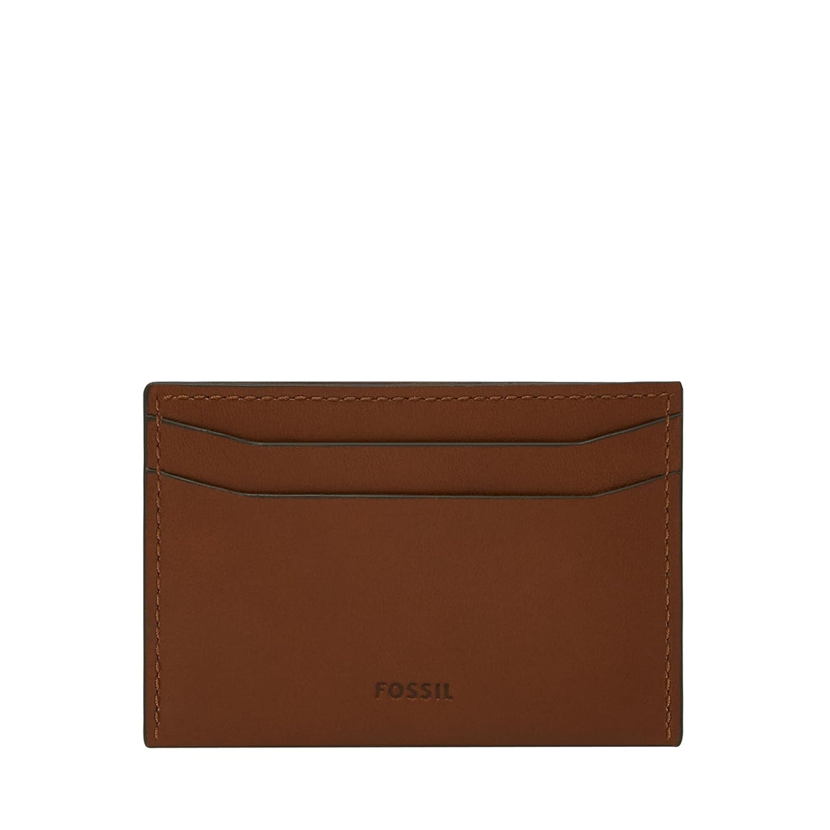 Clip para billetes Fossil ML4735210 de piel en color café medio para hombre - 10,8 x 1,3 x 7 cm - Café