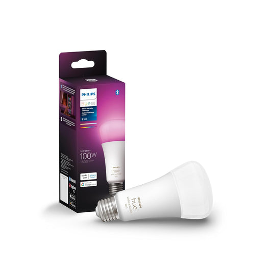 Philips Hue Foco Inteligente A21 Luz Multicolor 16 Watts 1600 Lúmenes Compatible con Alexa