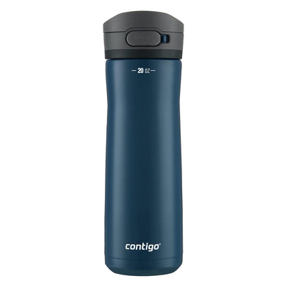 Contigo Jackson Chill 2.0 Botella de agua con tapa AUTOPOP | Acero inoxidable, 20 onzas, color arándano opaco