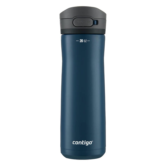 Contigo Jackson Chill 2.0 Botella de agua con tapa AUTOPOP | Acero inoxidable, 20 onzas, color arándano opaco