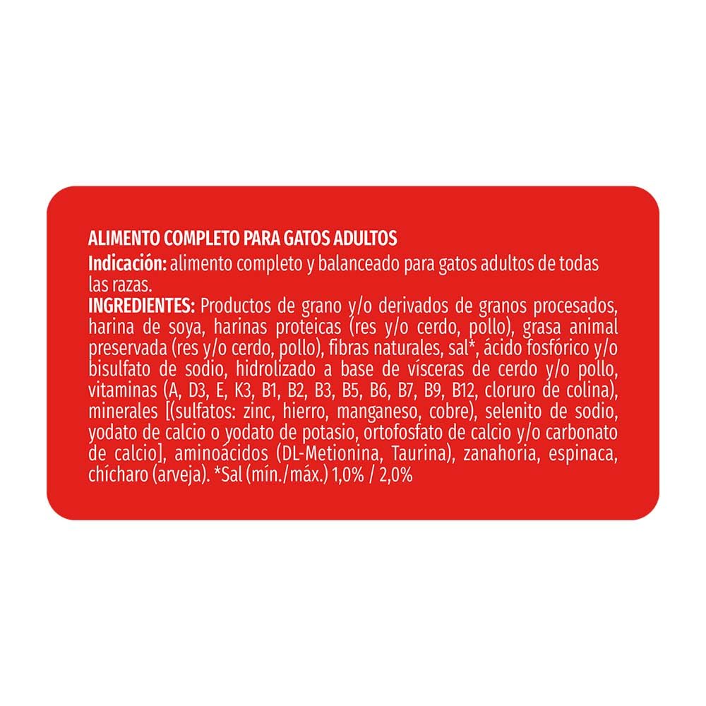 Felix Purina Gatina Adulto Todos los Tamaños Sabor Carne, Pollo y Verduras 3Kg