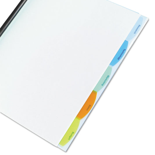 Wilson Jones W55766D - Cubierta para reporte de tablas de vista (5 pestañas, 20 hojas), transparente