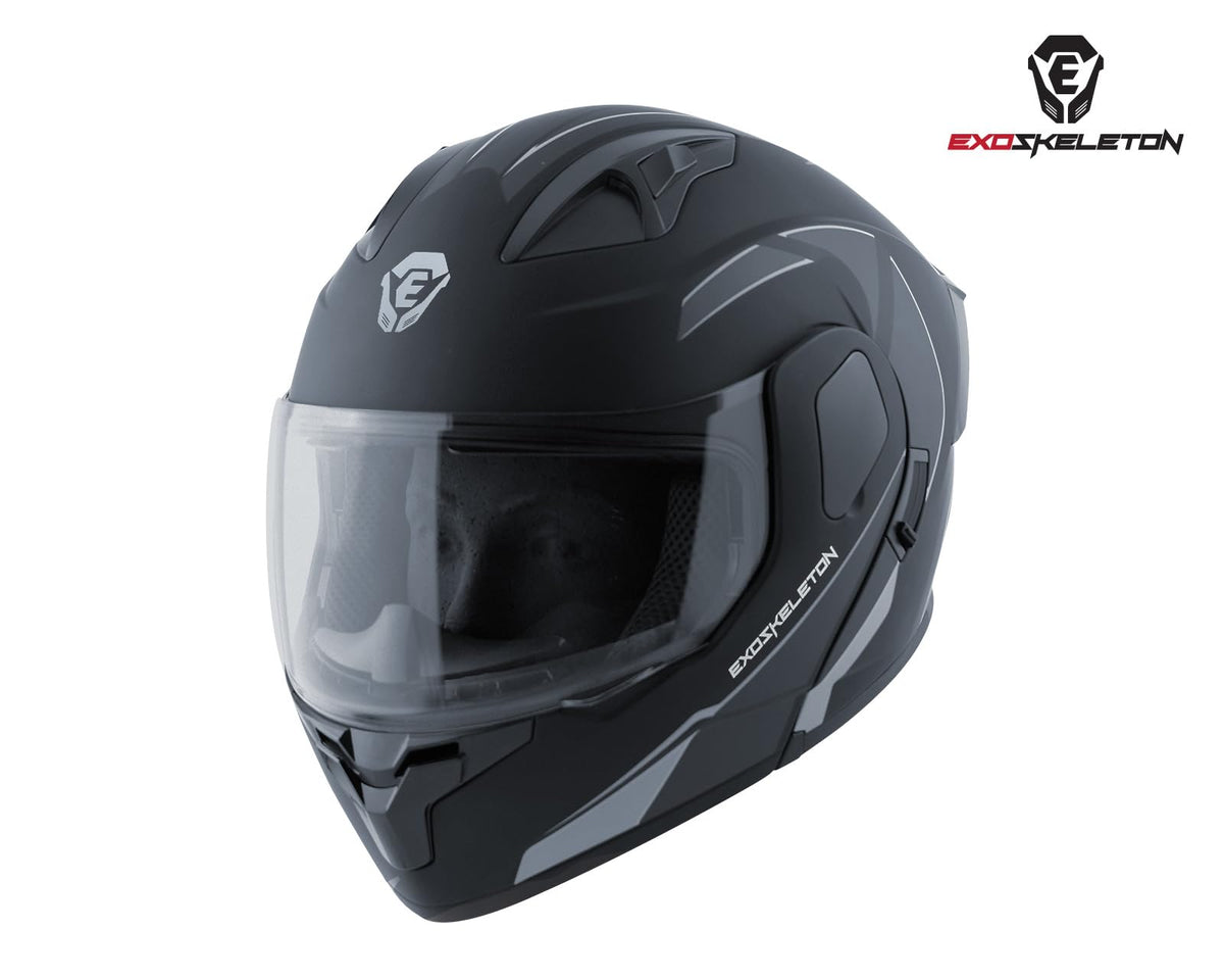 Exoskeleton Casco para Motocicleta GCT 180 Abatible XL