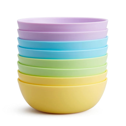 Munchkin 8 Piece Multi Toddler Bowl