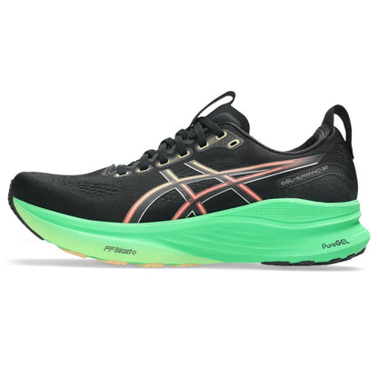 ASICS Gel-Kayano 32 Tenis de Correr para Hombre - 27.5 cm - BLACK - VITAL GREEN