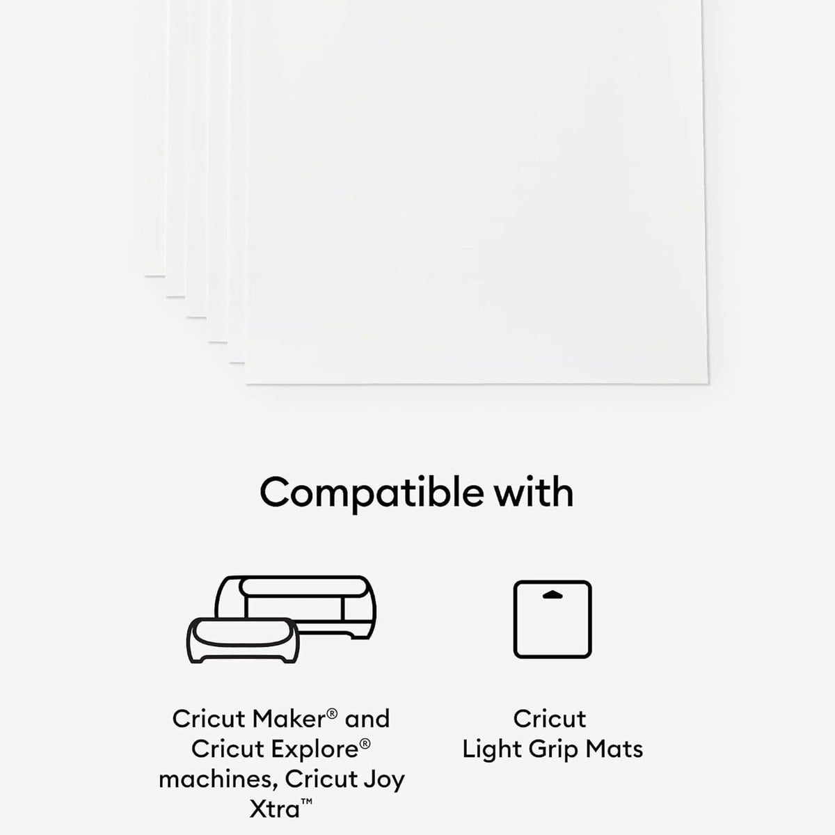 Cricut Papel Calcomanía Imprimible 50 Sheets | 50 unidades, tamaño carta EE. UU., 8.5 x 11 pulgadas