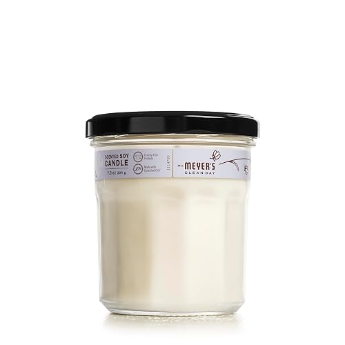 Vela de aromaterapia de soja de Mrs. Meyer, 35 horas de combustión, lavanda, 7.5 onzas