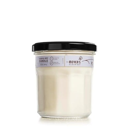 Vela de aromaterapia de soja de Mrs. Meyer, 35 horas de combustión, lavanda, 7.5 onzas