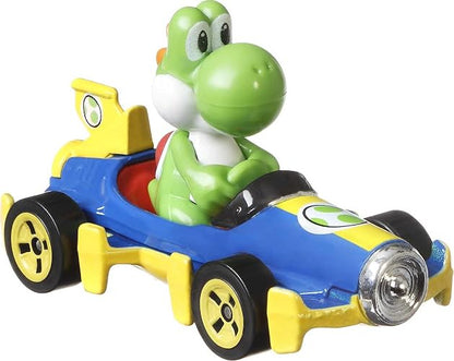 Hot Wheels Mario Kart, Paquete de 4 Autos, Vehículos de Juguete para niños de 3 años en adelante