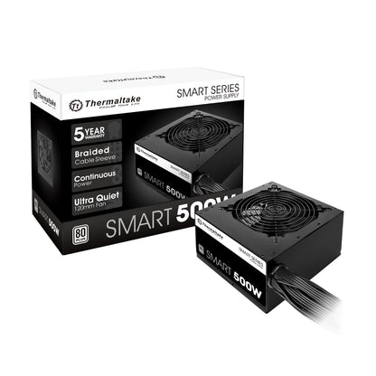 Thermaltake Fuente de Poder para PC 80 Plus, Ventilador 120 mm - 500W - 80+ blanco - Fuente de alimentación
