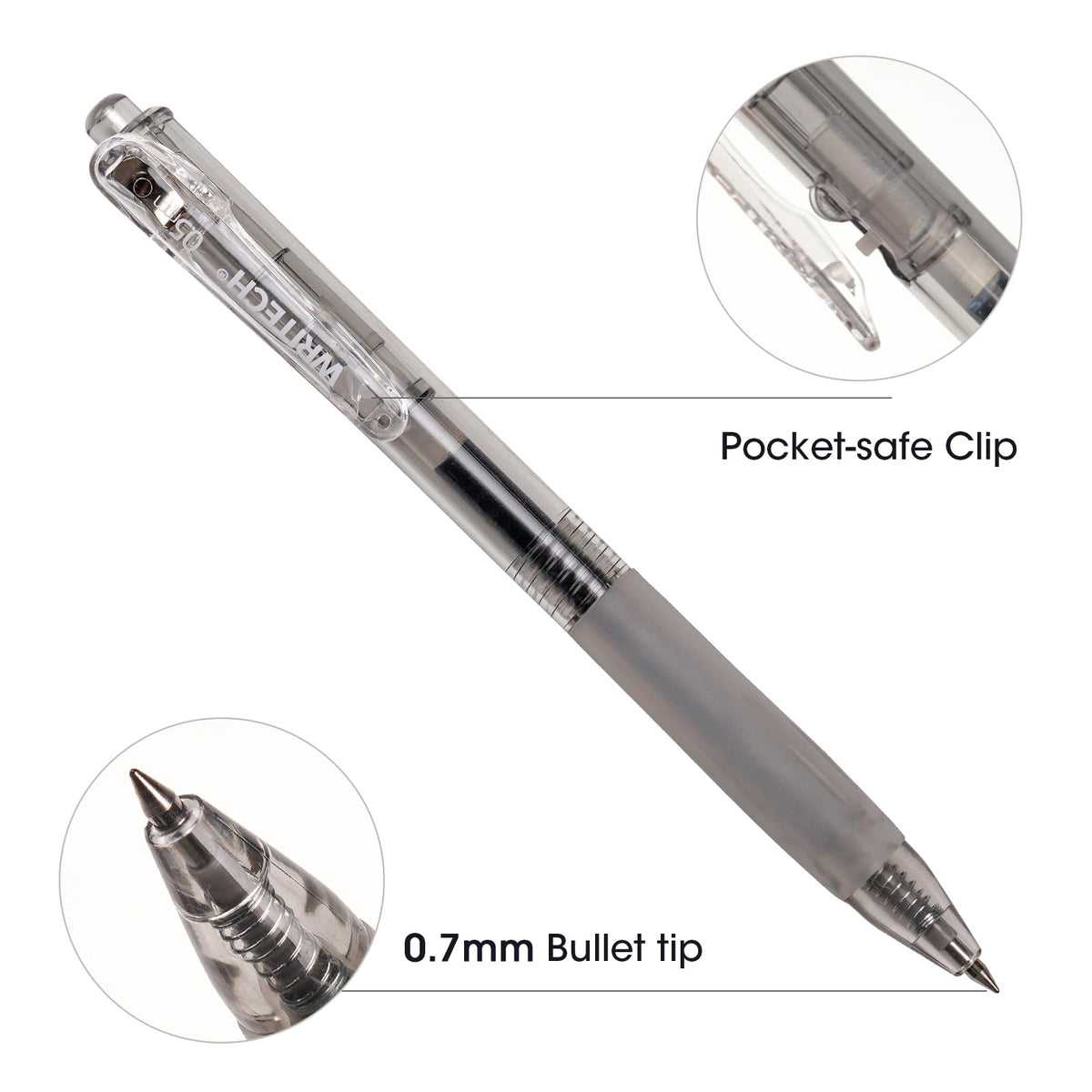 Writech Bolígrafo Gel Punta Fina 0.7mm