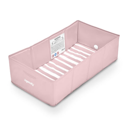 Ingenuity Tuckaway Tina para niños pequeños, convierte la ducha en tina, se pliega para almacenar, fácil de limpiar, no requiere montaje, 12 Meses a 5 Años, Rosa
