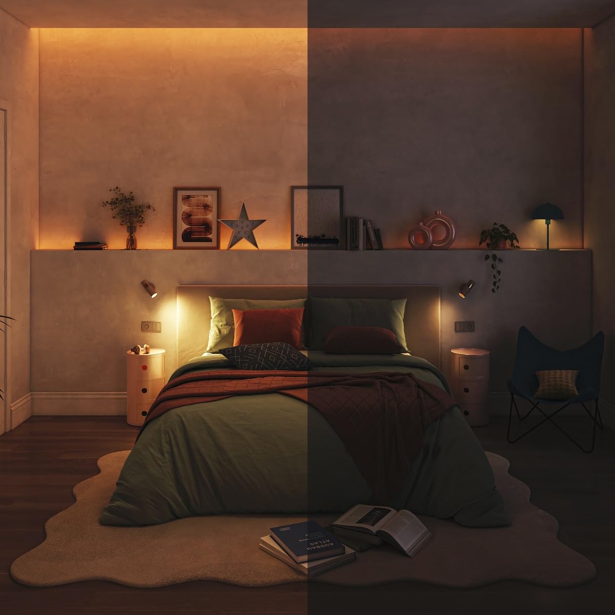 Philips Smart Connected by WiZ Foco A19 Dimeable Luz Cálida a Fría 8.8 W | LED regulable, Luz omnidireccional, Alternativa inteligente