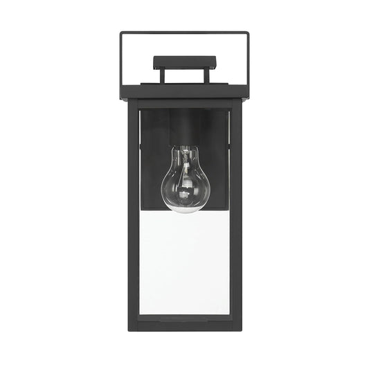 Hunter Fan, Colgante de pared Timbergrove Negro Mate para Exterior 1 Luz, 14 pulgadas