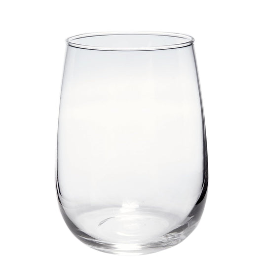 Borgonovo Ducale Juego de 6 Vasos de Vidrio Soplado, Cristal, 490 ml