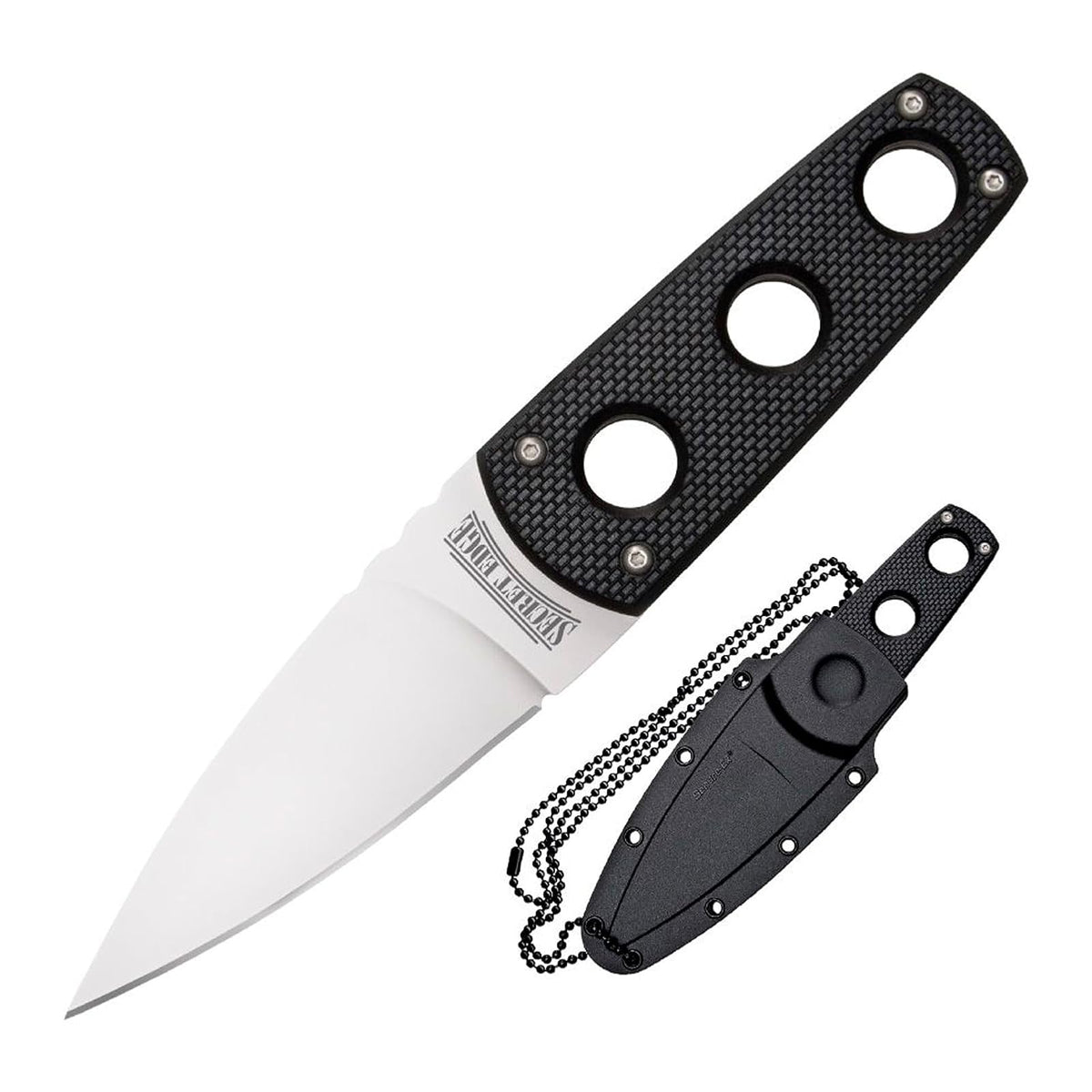 Cold Steel Secret Edge, Negro/Plateado