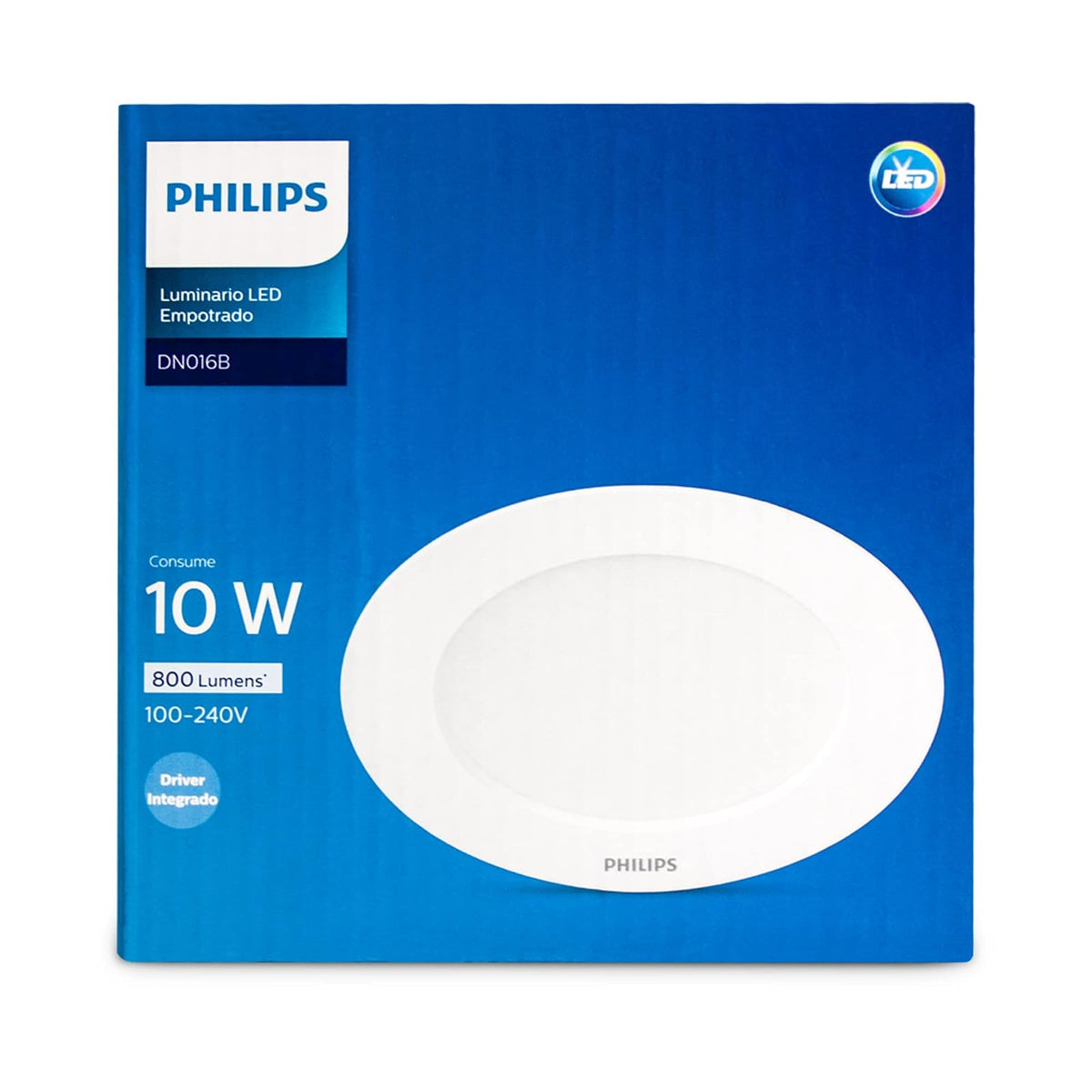 Philips LED Downlight 10 watts DN016B 3.5" luz fría - no atenuable