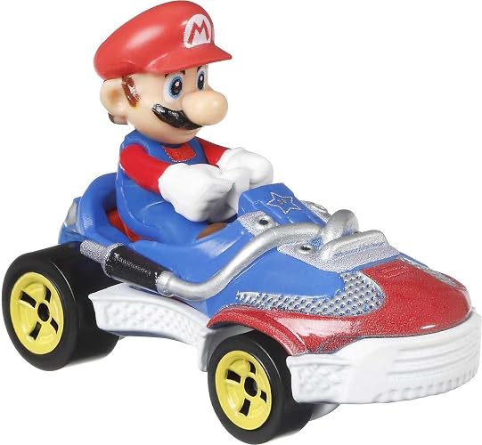 Hot Wheels Mario Kart, Paquete de 4 Autos, Vehículos de Juguete para niños de 3 años en adelante