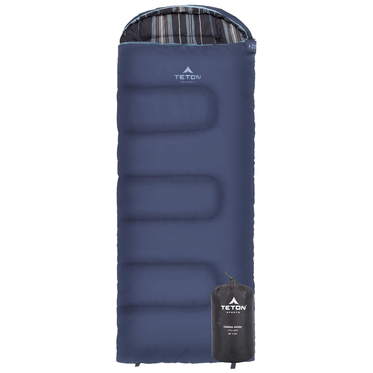 Teton Sports Celsius Jr Kids Sleeping Bag; Lightweight; Perfect for Camping