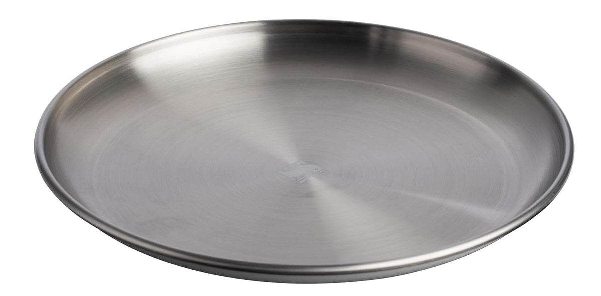 Stanley Wildfare Pro - Placa de Acero Inoxidable | Plato apilable de 8 Pulgadas | Vajilla Plegable para Exteriores | Esenciales de Camping para tu Cocina de Campamento, sin BPA, Piedra y Piedra