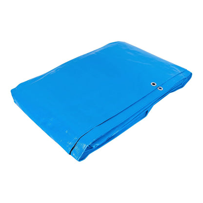 Truper Lona Reforzada con Ojillos de Aluminio - Lona - 6 x 6 m - Azul