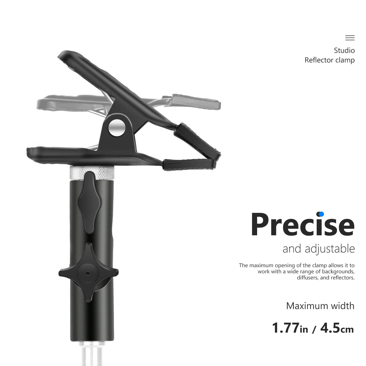 NEEWER Estudio Fotográfico Resistente Metal Pinza Soporte para Reflector | con 5/8" Soporte de Luz Attachment