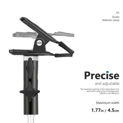 NEEWER Estudio Fotográfico Resistente Metal Pinza Soporte para Reflector | con 5/8" Soporte de Luz Attachment