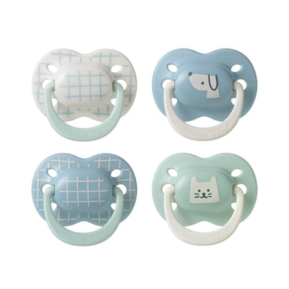 Tommee Tippee Chupón Ultimate Fit 0-6 Meses Paquete de 4 - Azul - Verde - 4 unidades