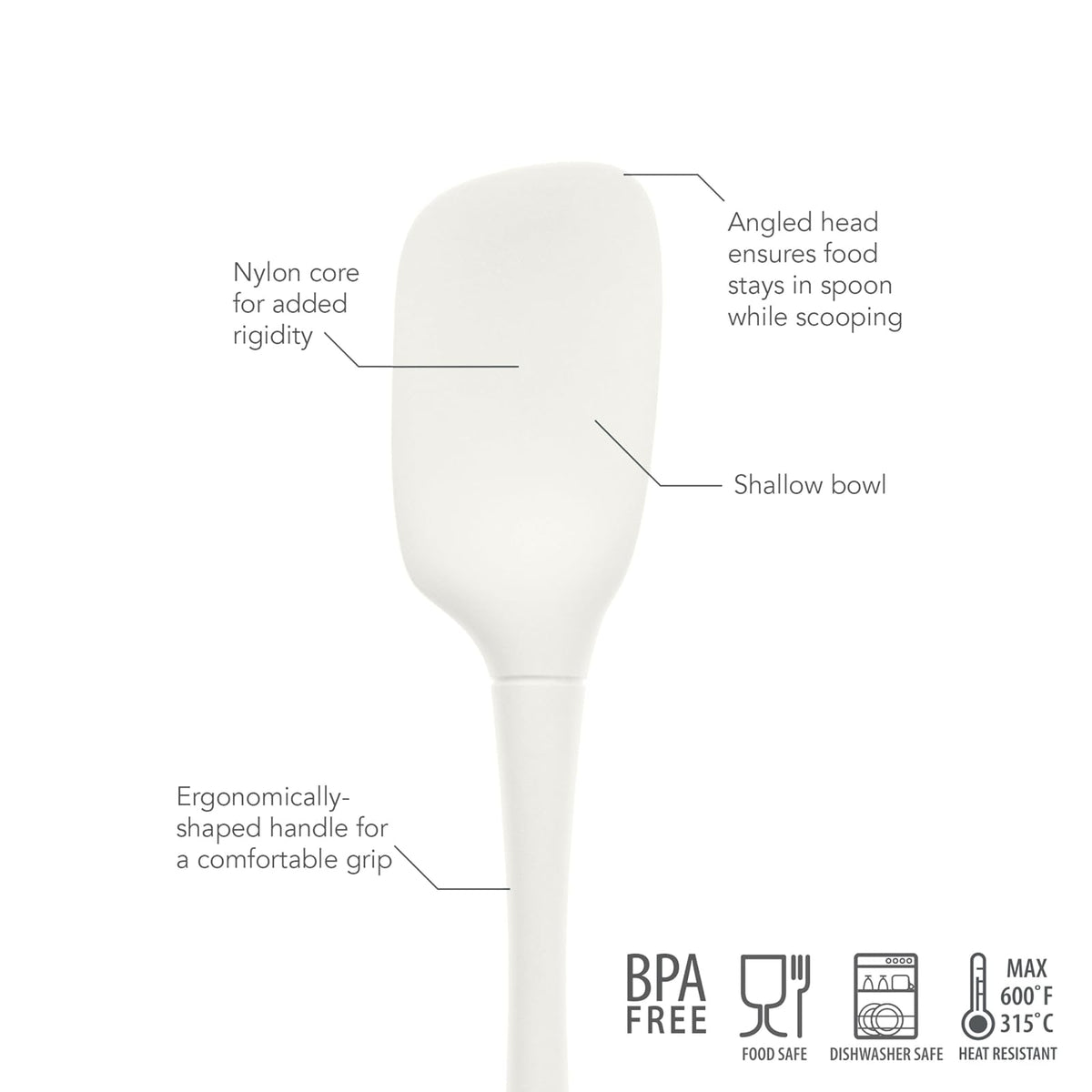 Tovolo, Spoonula Flex Core Silicona Blanco
