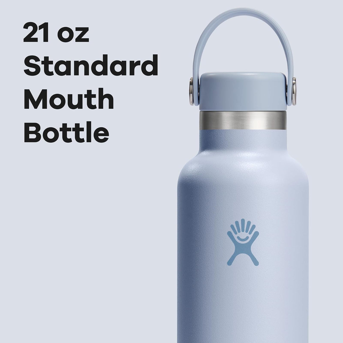 Hydro Flask - Botella de agua de acero inoxidable aislada, no derrama, a prueba de fugas en color azul surf de 20 onzas