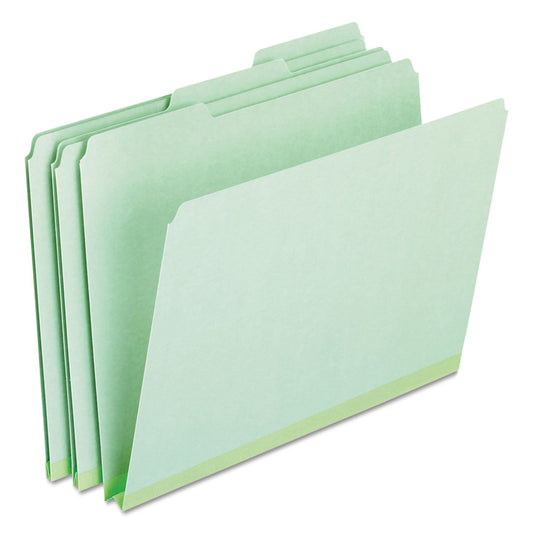 Pendaflex 17167 - Carpetas expandibles para prensado, 1/3 de corte superior, letra, verde (caja de 25)