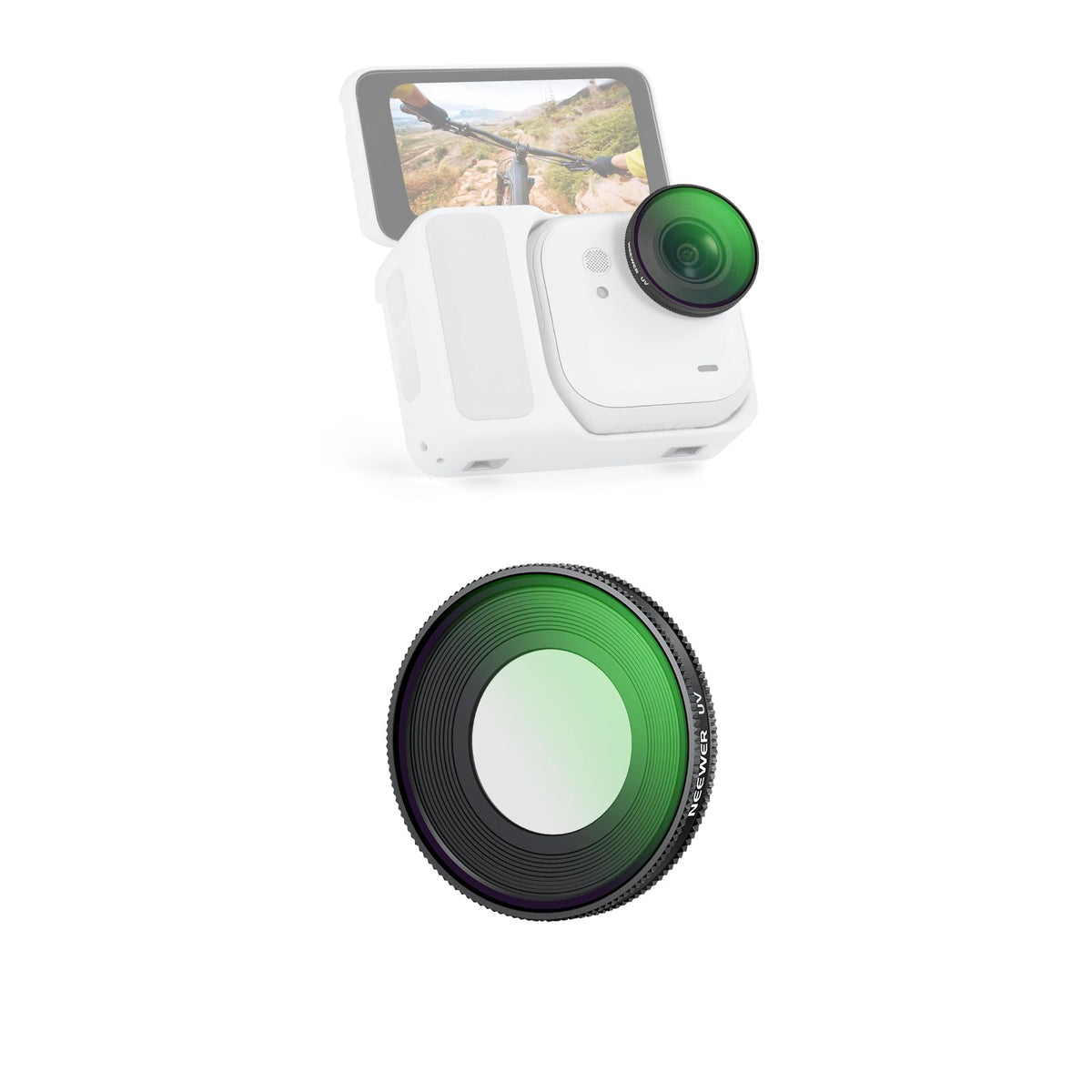 NEEWER Set 4 Filtros ND/PL para Insta360 GO Ultra - UV