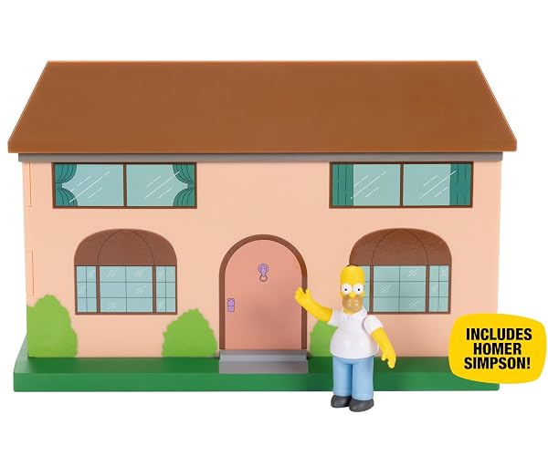 Jakks Pacific – Los Simpsons – Set de Juego – Sala Familiar de Los Simpsons – Incluye a Homero Simpson - Licencia Oficial