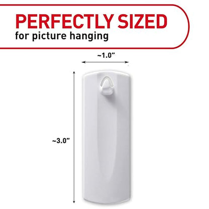 Command Sawtooth Picture Hangers, White, 4-Hangers, 8 Strips (PH040-4NA) - Easy to Open Packaging