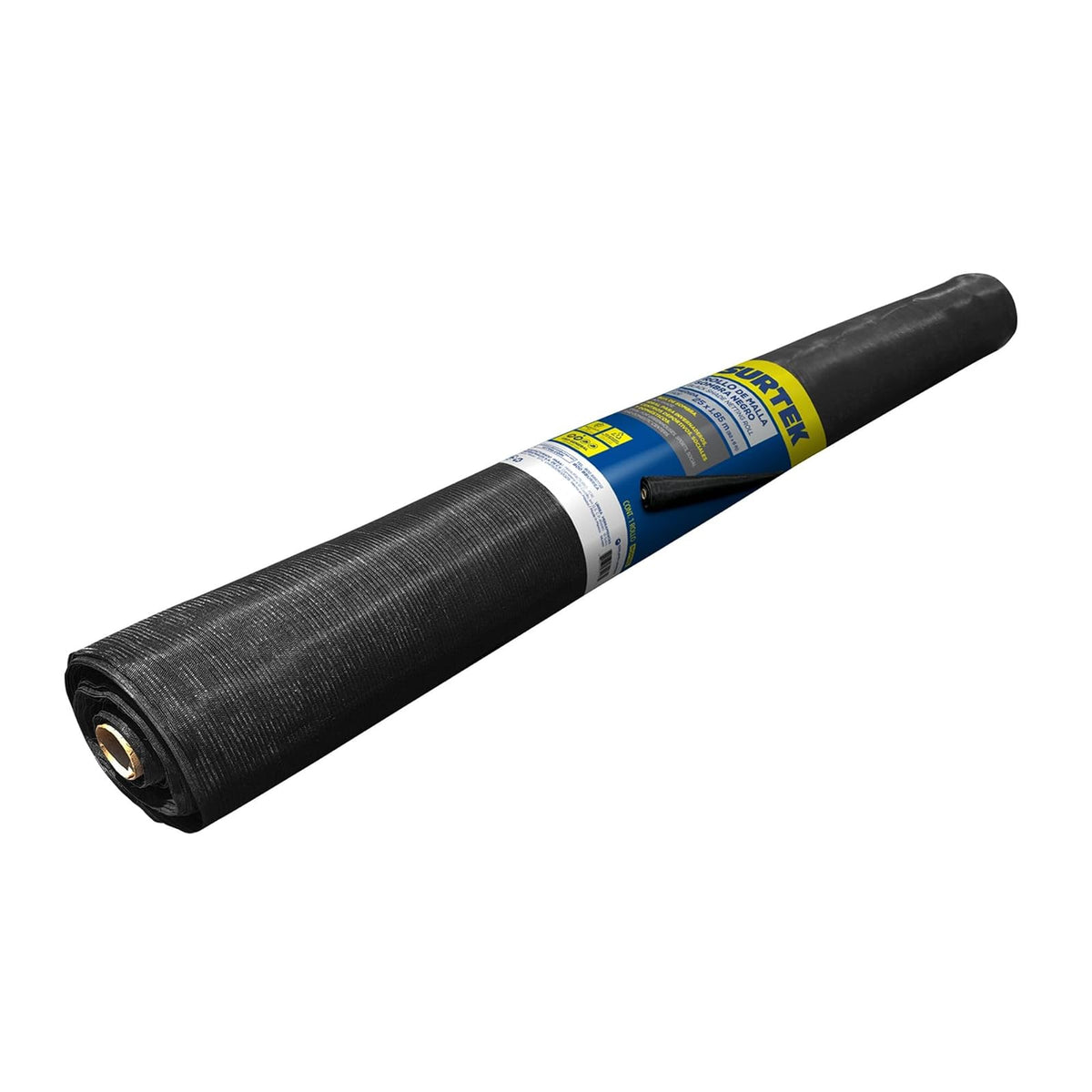 Surtek Rollo de malla sombra color negro 25 m x 1.85 m