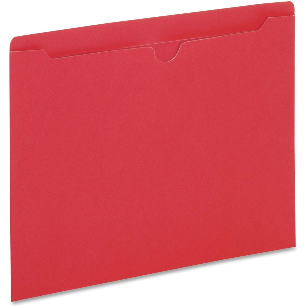 Pendaflex - Chaquetas de archivo de colores, pestaña reforzada, plana, tamaño carta, rojo, 100 chaquetas por caja ()