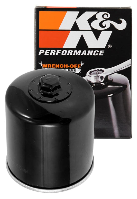 K&N Filtro de Aceite para Motocicleta Alto Rendimiento Premium Diseñado para Aceites Sintéticos o Convencionales Tuerca de Llave para Harley Davidson KN-174B Multi 17 mm