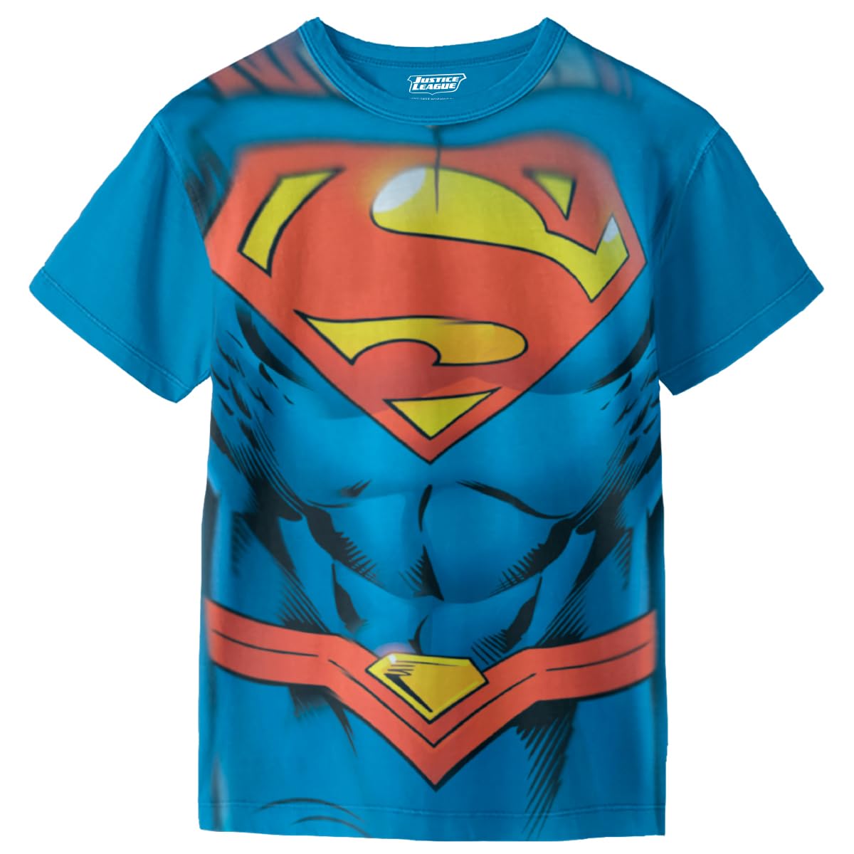 Justice League Superman Costume Playera Casual Estampada para Niños 8