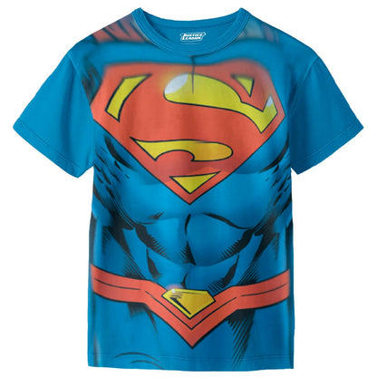Justice League Superman Costume Playera Casual Estampada para Niños 8