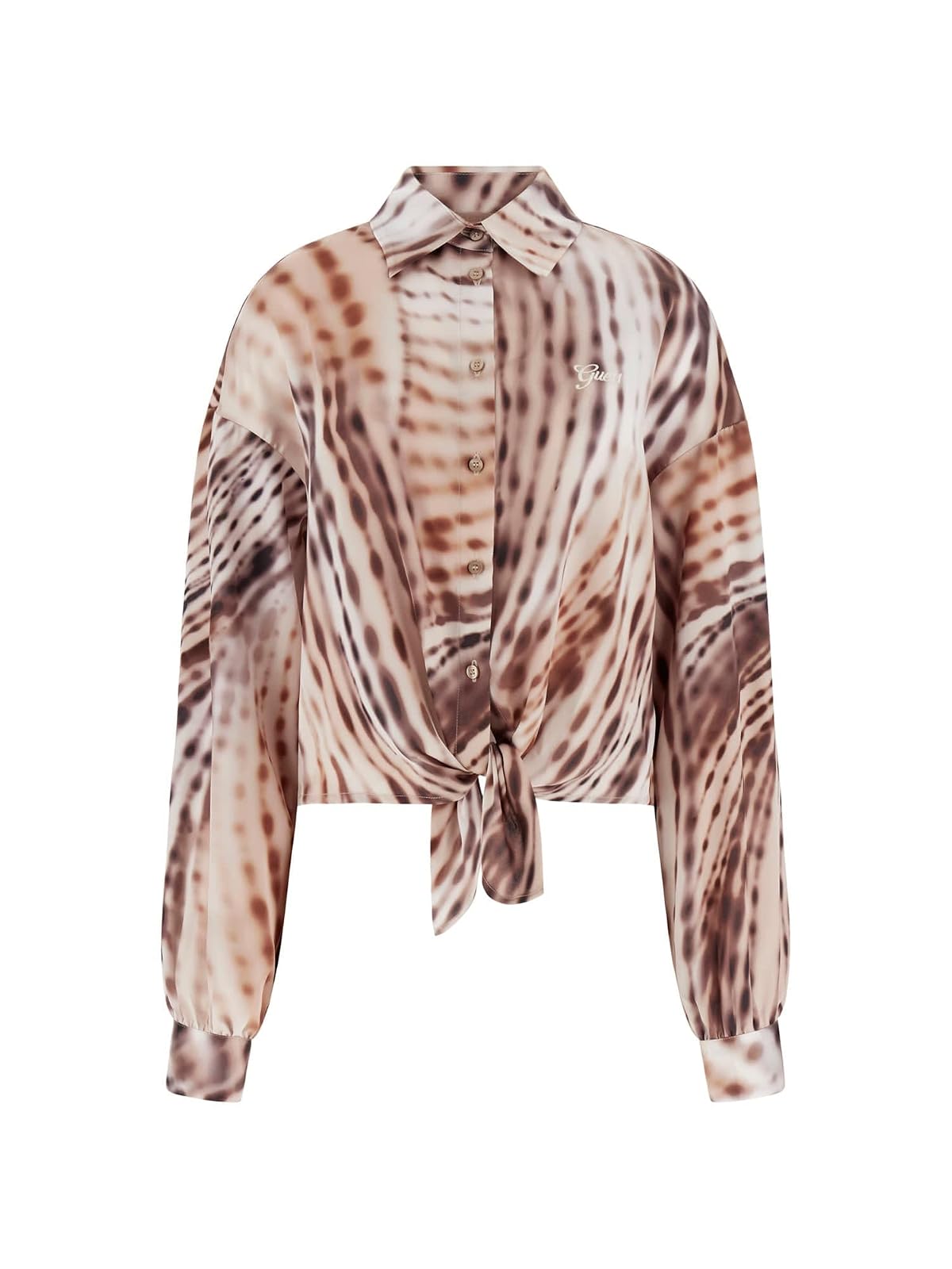 Guess Blusa Jun de Manga Larga con moño