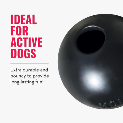Kong Extreme Ball Pelota para Perro, color Negro, Mediano/Grande