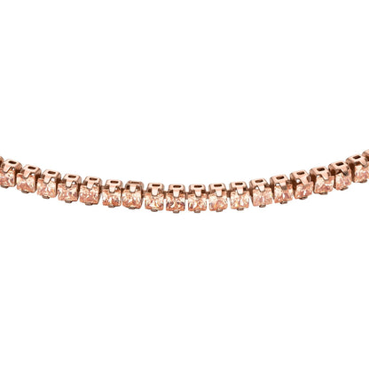 Pulsera Fossil JA7294791 Ellis de latón en tono oro rosa para mujer