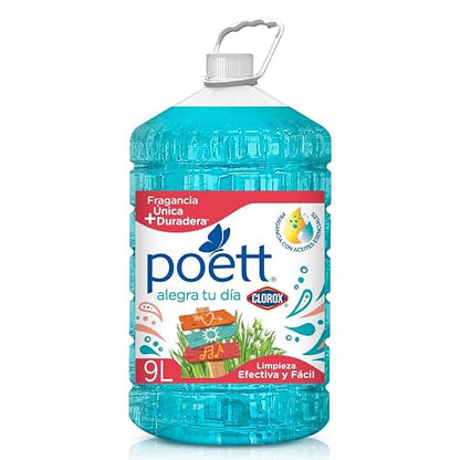 Limpiador Multiusos Aromatizante Poett Alegra tu Día 9 L