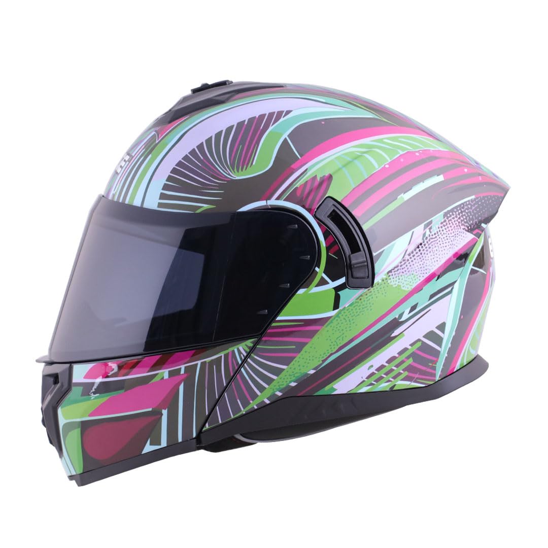 Casco ABATIBLE Edge Modelo Alpha Visor Doble ANTIVAHO Certificado Dot Moto - Cascos Motocross Pegatina Pegatinas Protector Mujer Hombre