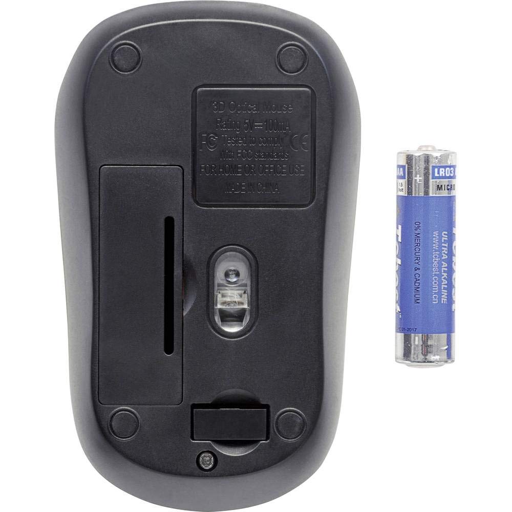Manhattan MS-1234 Mouse Inal. Optico "Success" Negro/Azul,