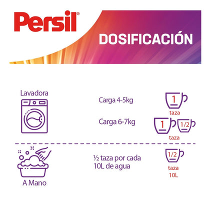 Persil - Detergente en Polvo Colores Vivos 4.5KG para Ropa Acción Profunda Plus, Remueve Manchas Difíciles, Control de Olores, Frescura Duradera, Tecnología Alemana