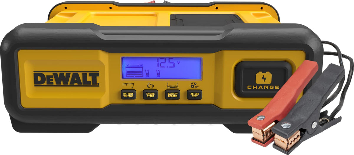 DEWALT DXAEC100 Cargador de batería Profesional de 30 amperios y mantenedor de 3 amperios con Arranque del Motor de 100 amperios